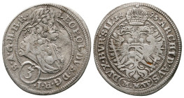 3 Kreuzer AR
Austria, Wien (Vienna), Leopold I (1657-1705)
21 mm, 1,56 g