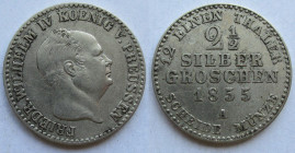 2 ½ Silber Groschen 1855
