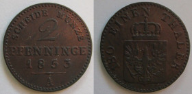 2 Pfennige 1853