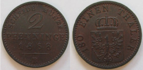 2 Pfennige 1868 B