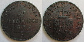 3 Pfennige 1864 A