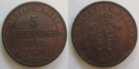 5 Pfennige 1862 B