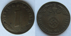 1 Reichspfennig 1937 D