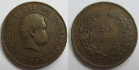 Portugal, 10 Reis, 1885 Luiz I