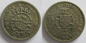 Portugal, 2,50 Escudos, 1953 (Angola)