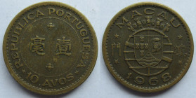 Portugal, 10 Avos 1968 (Macau)
