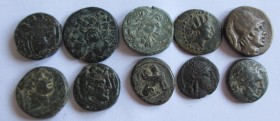 Ten Greek Coins