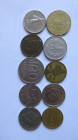 Ten world coins