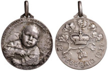 MEDAGLIE DEI SAVOIA Medaglia 1937 Nascita di Vittorio Emanuele - Opus: DalCastagné - AG (g 7,62 - Ø 23 mm) Marcata 800
FDC