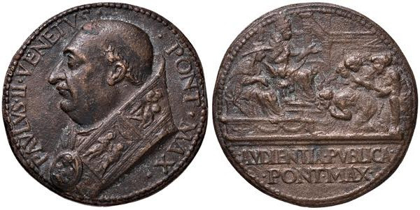 Paolo II (1464-1471) Medaglia - Opus: C. di Geremia - Modesti 111 - AE (g 45,51 ...