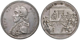 Pio VII (1800-1823) Medaglia 1801 Anno II Scuola Capitolina di Pittura Opus:G. Hamerani Patrignani n. 8 - Bertuzzi n.20 AG (g 61 - Ø 47 mm) Rara medag...