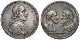 Pio VII (1800-1823) Medaglia 1804 A ricordo del viaggio a Parigi, San Pietro e Paolo Opus: Tommaso Mercandetti Patrignani n. 19b AG (g 28 - Ø 39 mm) M...