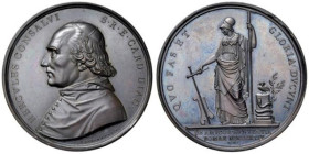 Leone XII (1823-1829) Medaglia 1824 Alla Gloria di Ercole Consalvi Segretario Opus: G. Girometti Wurzbach n. 1482 AE (g 84 - Ø 54 mm) Eccezionale qual...