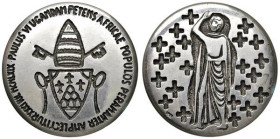 Paolo VI (1963 -1978) Medaglia 1969 Per il Viaggio in Uganda del Pontefice Opus: Romano Rui Calò n. 85 - De Luca n. 394 AG (g. 47,5 - Ø 44,2 mm) Medag...