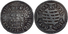 Brazil
D. Pedro II - AR 640 Réis Bahia Small Crown 1696
AG: 22.01 18,90g
Fine

Brazil
D. Pedro II - AR 640 Réis Bahia Coroa pequena 1696
AG: 22...