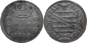 Brazil
D. José I - AR 300 Réis Rio de Janeiro 1771
AG: 42.01 8,48g
Very Fine

Brazil
D. José I - AR 300 Réis "J" Rio de Janeiro 1771
AG: 42.01 ...