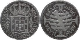 Brazil
D. José I - AR 640 Réis Rio de Janeiro 1751
AG: 56.03 18,80g
Very Fine

Brazil
D. José I - AR 640 Réis Rio de Janeiro 1751
AG: 56.03 18,...