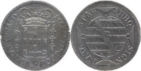 Brazil
D. Maria I - AR 640 Réis Bahia 1800
AG: 22.03 18,97g
Fine 

Brazil
D. Maria I - AR 640 Réis Bahia 1800
AG: 22.03 18,97g
BC+