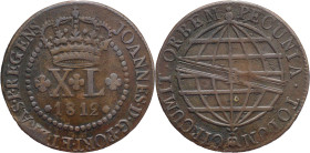 Brazil
D. João P.R. - Ae XL Réis Rio de Janeiro 1812
AG: 13.01 13,66g
Very Fine

Brazil
D. João P.R. - Ae XL Réis Rio de Janeiro 1812
AG: 13.01...