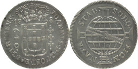 Brazil
D. João P.R. - AR 640 Réis Bahia 1808
Amended date 8/7
AG: 27.04 18,95g
Very Fine

Brazil
D. João P.R. - AR 640 Réis Bahia 1808
Data em...