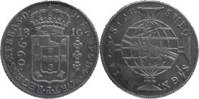 Brazil
D. João P.R. - AR 960 Réis Rio de Janeiro 1810
Restruck over 8 reales of Carlos IV
AG: 29.02 26,68g
Very Fine 

Brazil
D. João P.R. - AR...