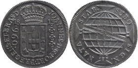Brazil
D. João P.R. - AR 960 Réis Rio de Janeiro 1813
Restruck over 8 reales of Spain.
AG: 29.10 26,66g
Extremely Fine 

Brazil
D. João P.R. - ...