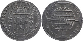 Brazil
D. João P.R. - AR 960 Réis Bahia 1810
Restruck
AG: 31.01 26,84g
Extremely Fine

Brazil
D. João P.R. - AR 960 Réis Bahia 1810
Recunhada...