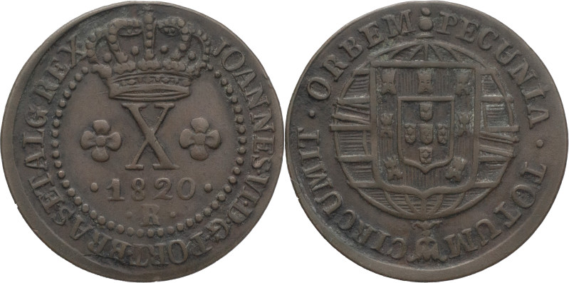 Brazil
D. João VI - X Réis of D. João VI Rio de Janeiro 1820
AG: 01.06 4,09g
...