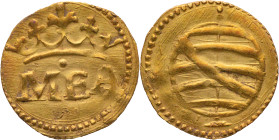 Portuguese India
 D. Manuel I (1495-1521)
1/2 Manuel (240 reais), AU Gold
AG: 13.02 1,52g, Extremely Fine

Índia Portuguesa
 D. Manuel I (1495-1...
