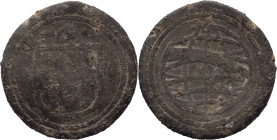 Portuguese India
D. João III (1521-1557)
Soldo - Malaca
AG: 20.01 8,25g
Fine

Índia Portuguesa
D. João III (1521-1557)
Soldo - Malaca
AG: 20....
