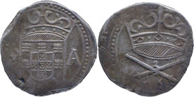 Portuguese India
D. Sebastião I (1557-1578)
Half Bastião - Goa
AG: 22.01 9,81g
Very Fine. Extremely Rare.

Índia Portuguesa
D. Sebastião I (155...