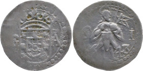 Portuguese India
D. João IV (1640-1656)
2 Tangas G-A - 1642 Goa
AG: 17.03 4,34g
Good Fine

Índia Portuguesa
D. João IV (1640-1656)
2 Tangas G-...