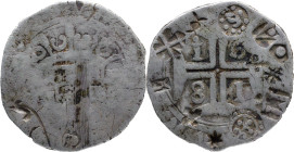 Portuguese India
D. Pedro Regente (1667-1683) 
Xerafim - 1681
Several markings of exchange dealer
AG: 07.08 10,03g
Fine

Índia Portuguesa
D. P...