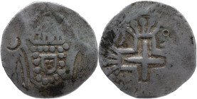 Portuguese India
D. Pedro II (1683-1706)
Xerafim - Damão
Markings of exchange dealer
AG: 12.01 11,79g
Good Fine

Índia Portuguesa
D. Pedro II ...