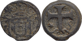 Portuguese India
D. João V (1706-1750)
5 Bazarucos G-A - Goa
AG: 12.01 7,41g
Fine

Índia Portuguesa
D. João V (1706-1750)
5 Bazarucos G-A - Go...