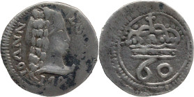 Portuguese India
D. João V (1706-1750)
60 Réis - 1741
AG: 63.01 1,15g
Very Fine

Índia Portuguesa
D. João V (1706-1750)
60 Réis - 1741
AG: 63...