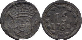 Portuguese India
D. José I (1750-1777)
15 Bazarucos - Goa 1760
AG: 17.01 11,76g
Very Fine

Índia Portuguesa
D. José I (1750-1777)
15 Bazarucos...