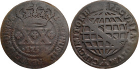 Angola
D. José I (1750-1777)
XX Réis - 1753
AG: 03.02 15,31g
Fine

Angola
D. José I (1750-1777)
XX Réis - 1753
AG: 03.02 15,31g
BC-