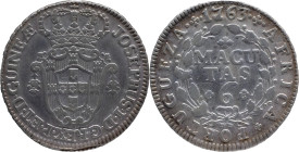 Angola
D. José I (1750-1777)
6 Macutas - 1763
AG: 11.02 8,41g
Very Fine

Angola
D. José I (1750-1777)
6 Macutas - 1763
AG: 11.02 8,41g
MBC