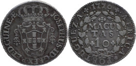 Angola
D. José I (1750-1777)
10 Macutas - 1770
AG: 13.03 14,35g
Good Very Fine

Angola
D. José I (1750-1777)
10 Macutas - 1770
AG: 13.03 14,3...