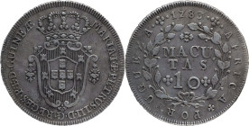 Angola
D. Maria I e D. Pedro III (1777-1786)
10 Macutas - 1783
AG: 08.01 14,51g
Good Very Fine

Angola
D. Maria I e D. Pedro III (1777-1786)
1...