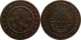Angola
1 Macuta D. Maria I (1786-1799) 1789
AG: 03.01 36,86g
Extremely Fine

Angola
1 Macuta D. Maria I (1786-1799) 1789
AG: 03.01 36,86g
Bela