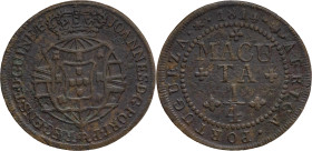 Angola
 D. João Regente (1799-1816) - 1/4 Macuta 1814
AG: 01.01 3,82g
Very Fine

Angola
 D. João Regente (1799-1816) - 1/4 Macuta 1814
AG: 01.0...