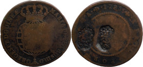 Angola
D. Maria II (1834-1854) - Crowned Shield Countermark D. Maria II (1834-1854) 1837
Unpublished with 2 stamps?
Over 1 macuta of 1785 D. Maria ...
