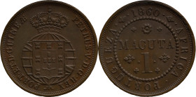 Angola
D. Pedro V (1853-1861) - 1 Macuta 1860
AG: 02.02 37,32g
Extremely Fine

Angola
D. Pedro V (1853-1861) - 1 Macuta1860
AG: 02.02 37,32g
B...