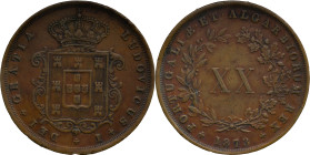 Angola
D. Luís I (1861-1889) - 20 Réis 1873
AG: 03.02 25,32g
Very Fine

Angola
D. Luís I (1861-1889) - 20 Réis 1873
AG: 03.02 25,32g
MBC