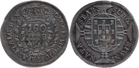Angola
D. Carlos I (1889-1908) - Shield Countermark 
Over 160 Réis D. João VI Brazil 1818.
AG: NC 4,01g
Very Fine

Angola
D. Carlos I (1889-190...