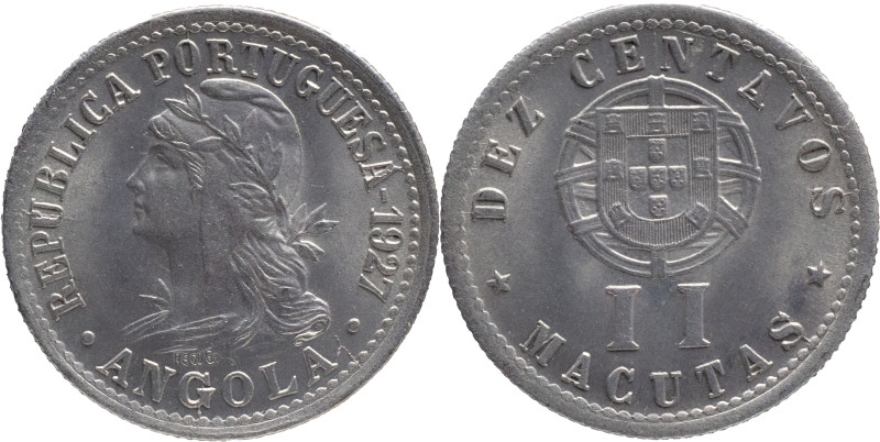 Angola
República Portuguesa (Since 1910) - 2 Macutas 1927
AG: 02.01 2,34g
Unc...