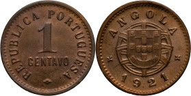 Angola
República Portuguesa (desde 1910) - 1 Centavo 1921
AG: 04.01 3,01g
Very Fine

Angola
República Portuguesa (since 1910) - 1 Centavo 1921
...