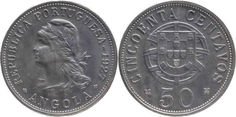 Angola
República Portuguesa (desde 1910) - 50 Centavos 1927
AG: 14.01 10,45g
...